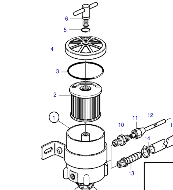 1147147 — Cartouche de filtre exploded diagram