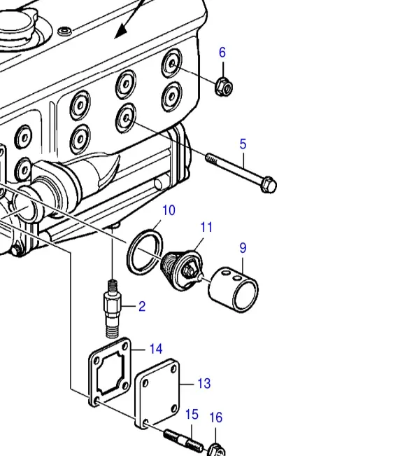 3580365 — Thermostat exploded diagram
