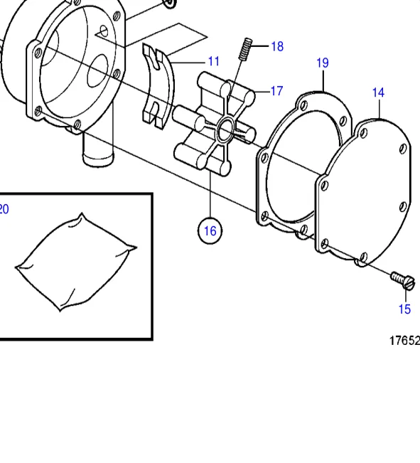 3593659 — Impeller kit exploded diagram