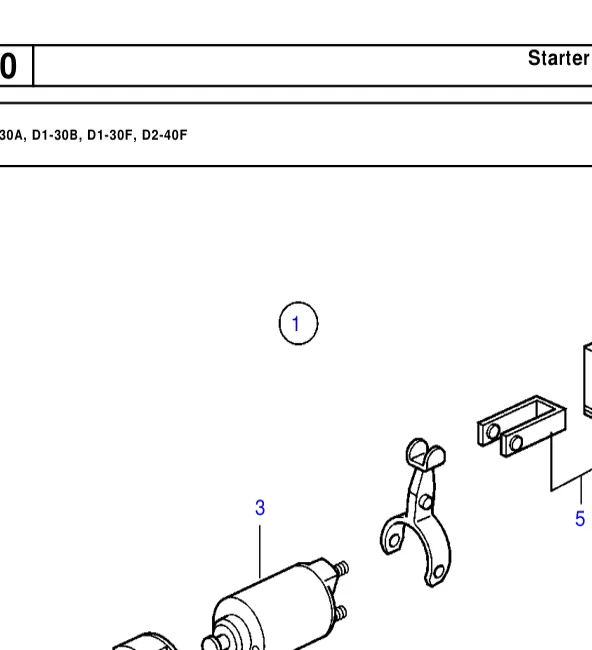3801350 — Starter motor, exch, exch parts not sold separately exploded diagram