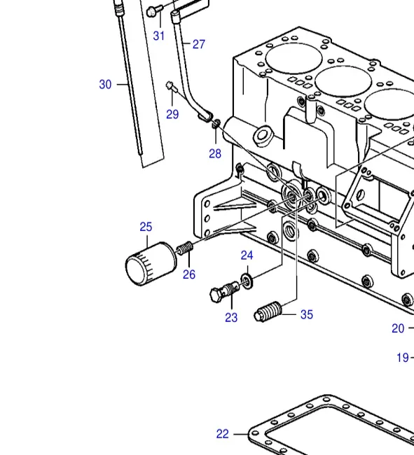 3840525 — Oil filter exploded diagram