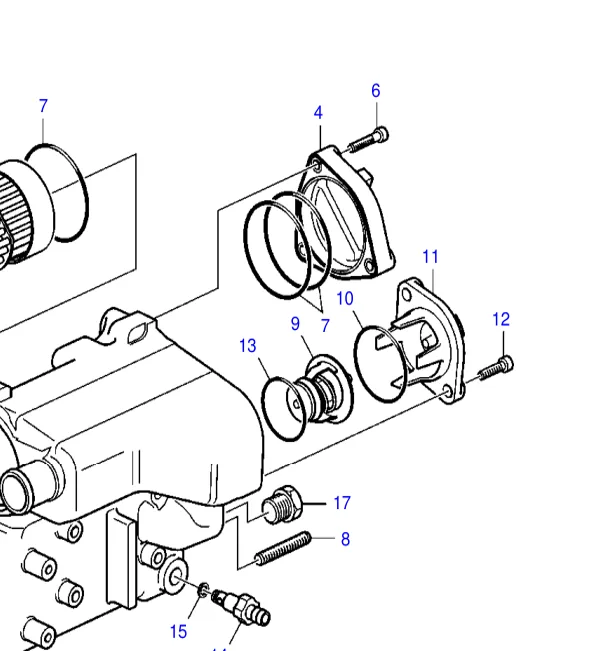 3842015 — Thermostat exploded diagram