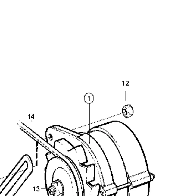 858838 — Alternator exploded diagram