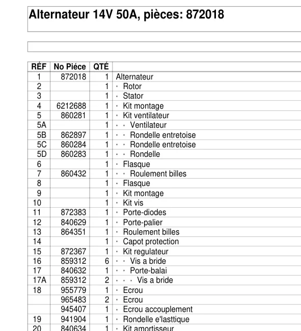 872018 — Alternator exploded diagram