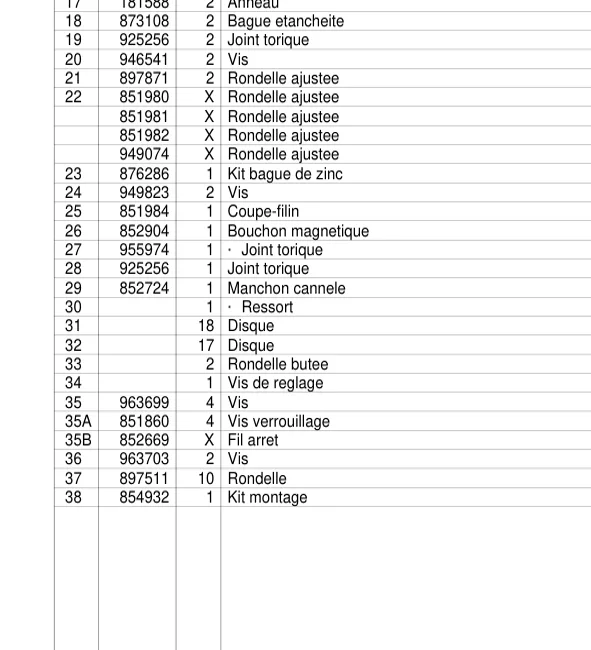 873108 — Oil seal exploded diagram