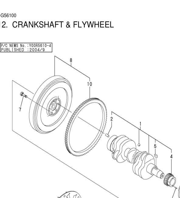 119865-21600 — GEAR, RING exploded diagram