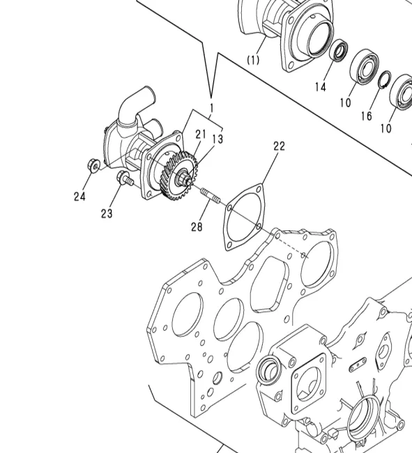 121450-01560 — STUD, M8X22 exploded diagram