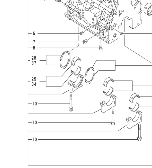129150-02870 — BEARING, 0.25 US exploded diagram