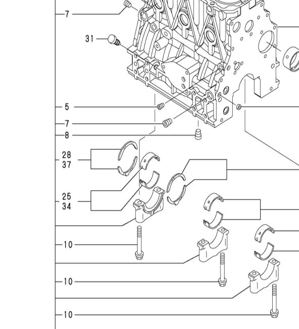 129150-02940 — BEARING, THRUST 0.25 exploded diagram