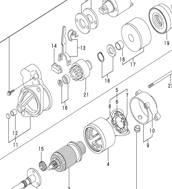 129698-77220 — PINION ASSY exploded diagram