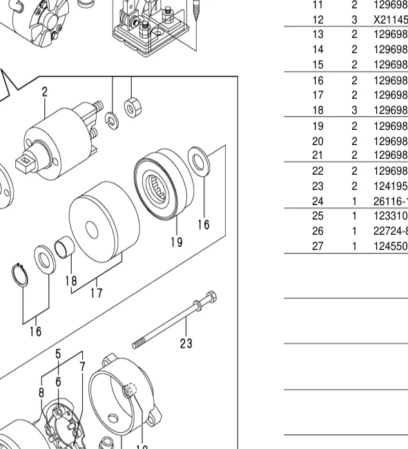 129698-77250 — WASHER SET exploded diagram