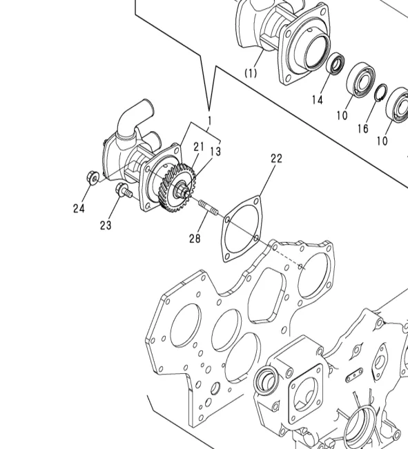 26106-080162 — BOLT, M8X 16 PLATED exploded diagram