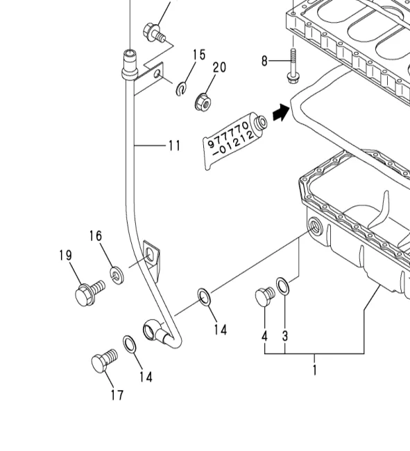 26106-100122 — BOLT, M10X 12 PLATED exploded diagram